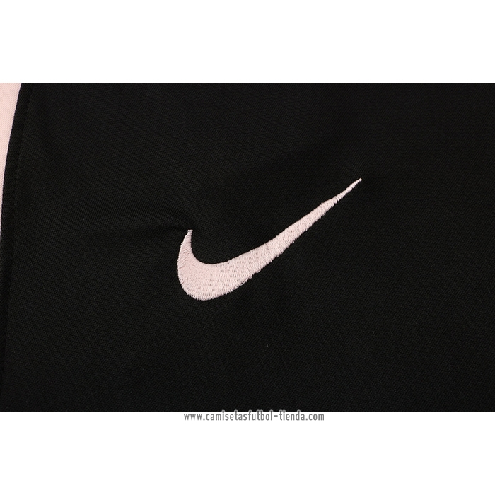 Chandal del Paris Saint-Germain 2021 2022 Manga Corta Negro y Rosa